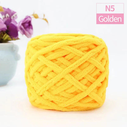 QJH Chunky Blanket Yarn – Luxury Thick Polyester Jumbo Knitting & Crochet Yarn for Blankets & Pillows, 100g Ball