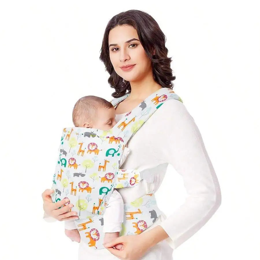4-in-1 Baby Carrier with Hip Seat - Adjustable Front & Back Straps for Hands-Free Infant Carrying
