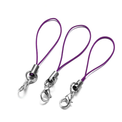 20/50/100PCS Lanyard Strap Cords - Lobster Clasp Rope Keychains for Charms, Pendants, Mobile Accessories & DIY Crafts