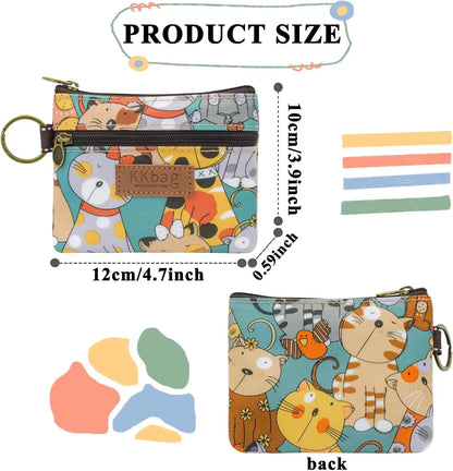 Cute Animal Zipper Wallet - Cartoon Coin Purse, Lightweight Money Bag, Key & Card Holder for Women and Students