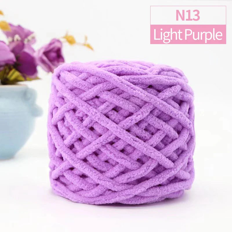 QJH Chunky Blanket Yarn – Luxury Thick Polyester Jumbo Knitting & Crochet Yarn for Blankets & Pillows, 100g Ball