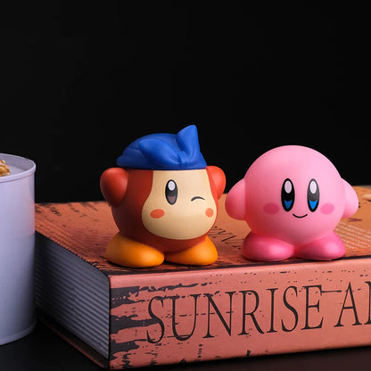 8pcs Star Kirby Anime Figure Set – Cute Pink Mini Figures Collectible Toy for Kids’ Gifts