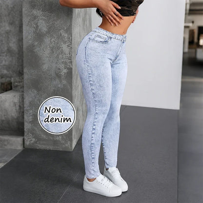 Women's High Waist Yoga Leggings - Soft Stretch Hip Lifting Casual Activewear Pants