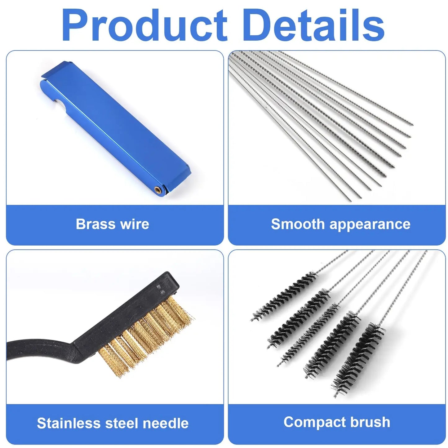 9-Piece Carburetor Cleaning Kit - Brushes & Tools for Motorcycles, Chainsaws & Small Engines