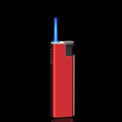 Outdoor Windproof Blue Flame Lighter – Direct Injection Cigarette Lighter for Camping & Smoking Tools (1/50 Pack)