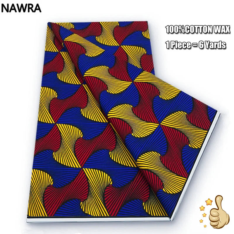 100% Cotton African Wax Print Fabric - High Quality Original Real Wax Ankara Batik Pagne Nigeria Style Sewing Fabric