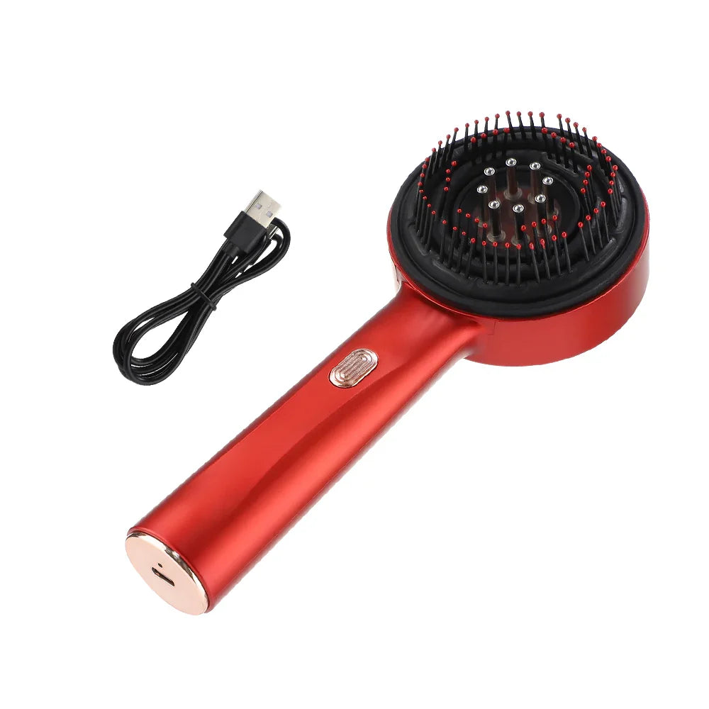 Electric Hair Regrowth Brush – Infrared Light Scalp Massager Comb, Anti-Hair Loss & Acupoint Therapy Scrubber