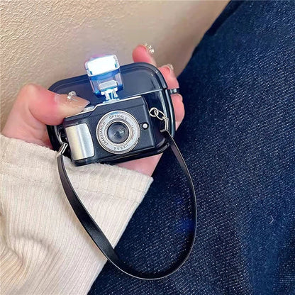 Protective Convenience: Camera Earphone Case with Strap for Apple Airpods 3 2 1 Pro - Soft Silicone Headphone Cover for Air Pods 3rd Generation, Enhanced Protection