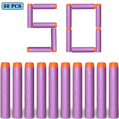 100/50PCS 7.2cm Foam Refill Darts for Nerf N-Strike Elite Blasters – Soft Bullet Toy Gun Accessories for Kids