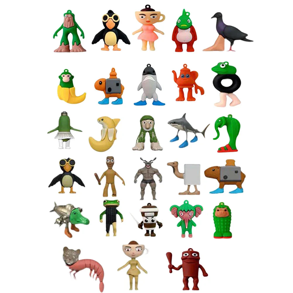 24-Day Advent Calendar – Cartoon Character Collectible Silicone Mini Figures & Surprise Ornaments Gift