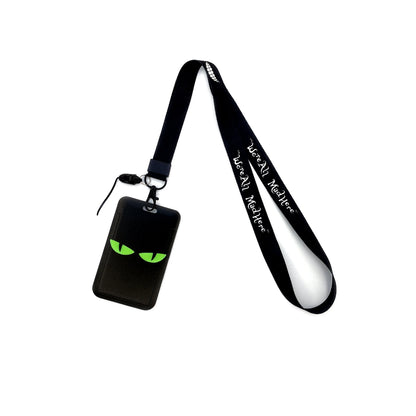 Vintage Tape ID Card Holder with Hanging Rope – Mobile Phone & Chest Card Lanyard