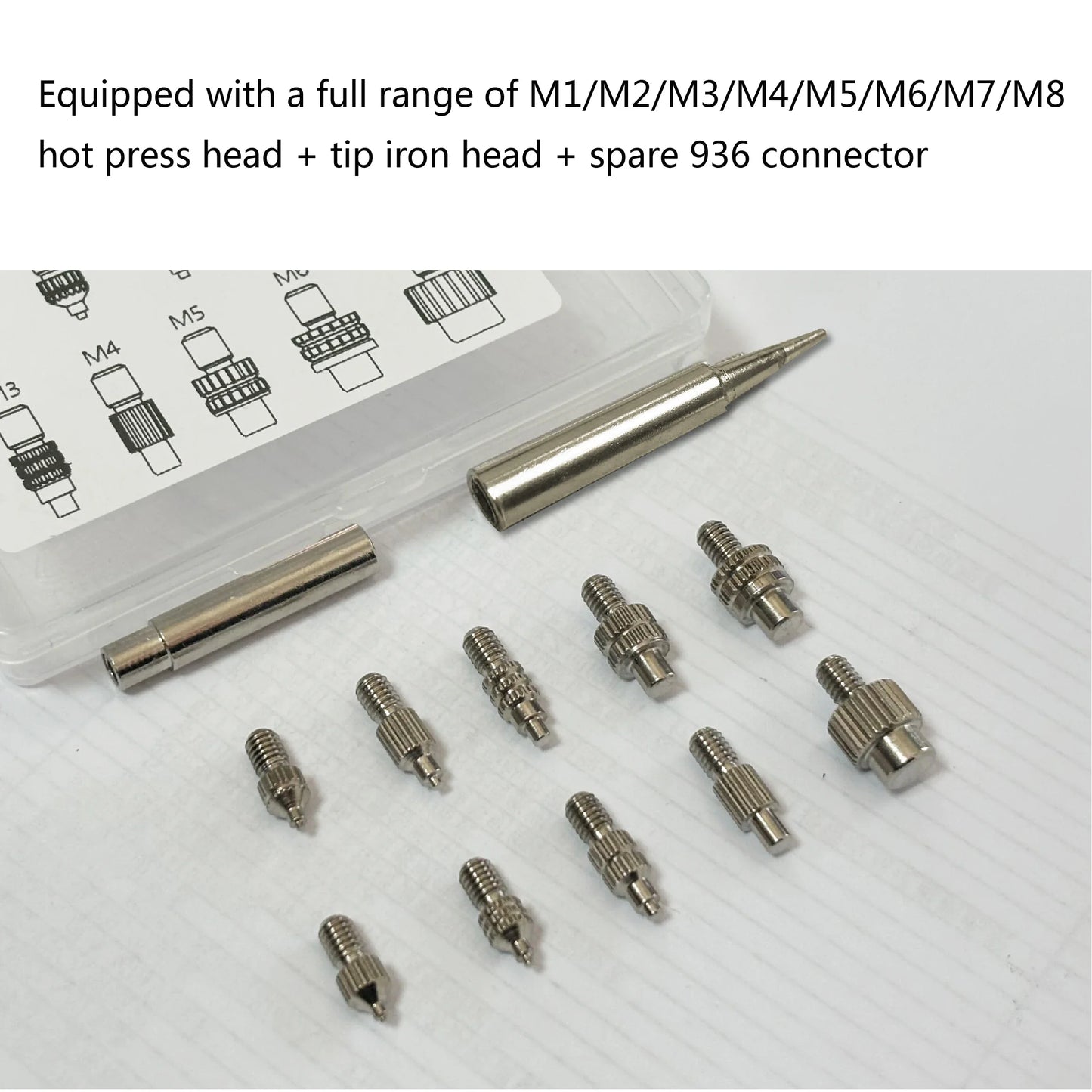 Stealth Heat Set Insert Press Kit - M1-M8 Threaded Nut Insertion Tool for 3D Printing Parts