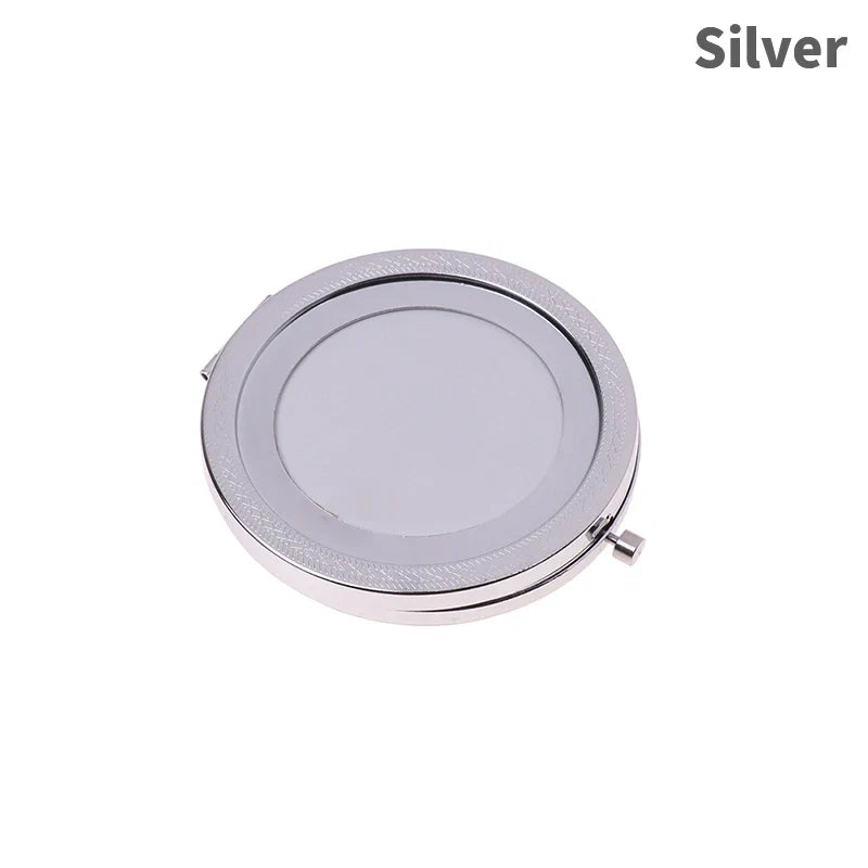 Foldable Mini Square Makeup Mirror - Double-Sided Compact Pocket Vanity Mirror