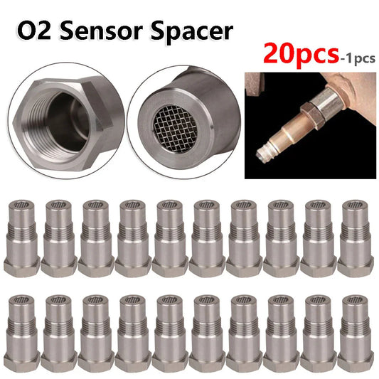Car CEL Fix Adapter – 1-20pcs Stainless Steel Oxygen O2 Sensor Eliminator, M18X1.5 Check Engine Light Replacement Accessory