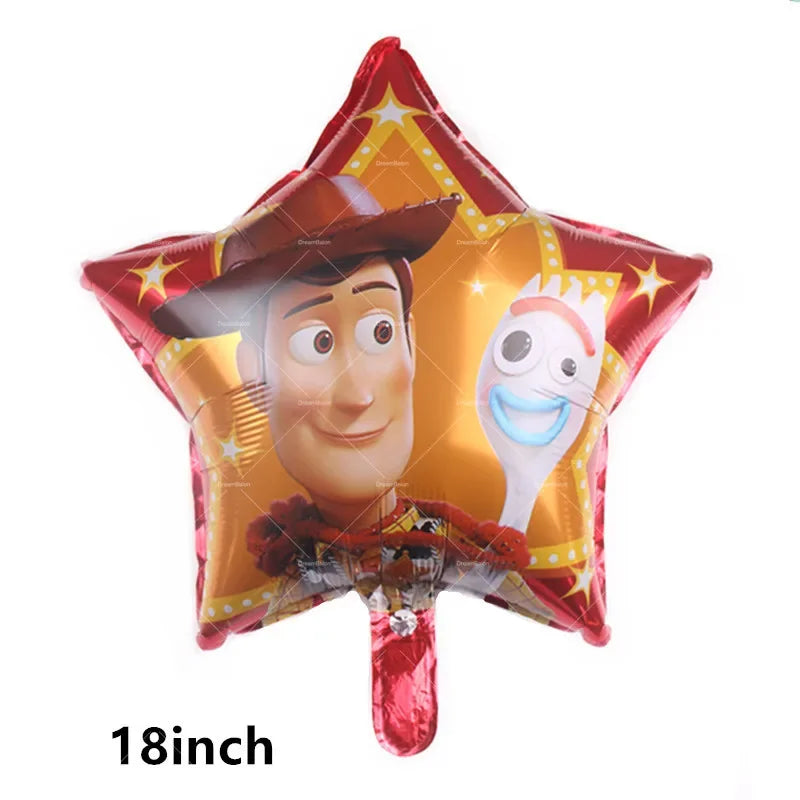 Disney Buzz Lightyear Foil Balloon – Toy Story Latex Party Decoration & Cake Topper for Kids