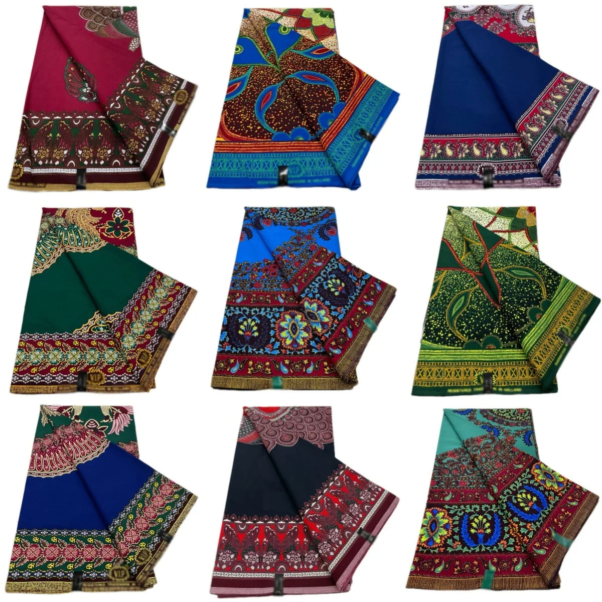 Ankara Wax Print Fabric - 100% Cotton Soft African Pagne Fabric for Dresses & Sewing