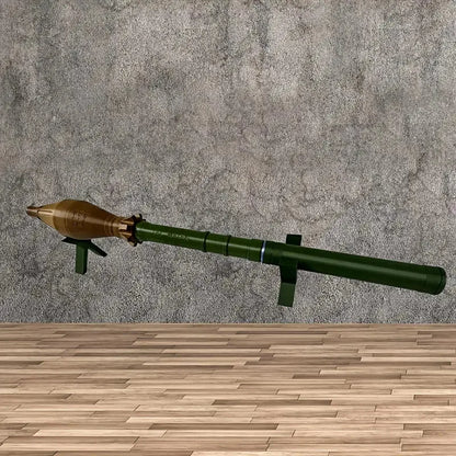 1:1/1:2 Scale RPG Rocket Model – High-Strength ABS with Folding Fins & Removable Cover for Home, Office, and Airsoft Gun Display
