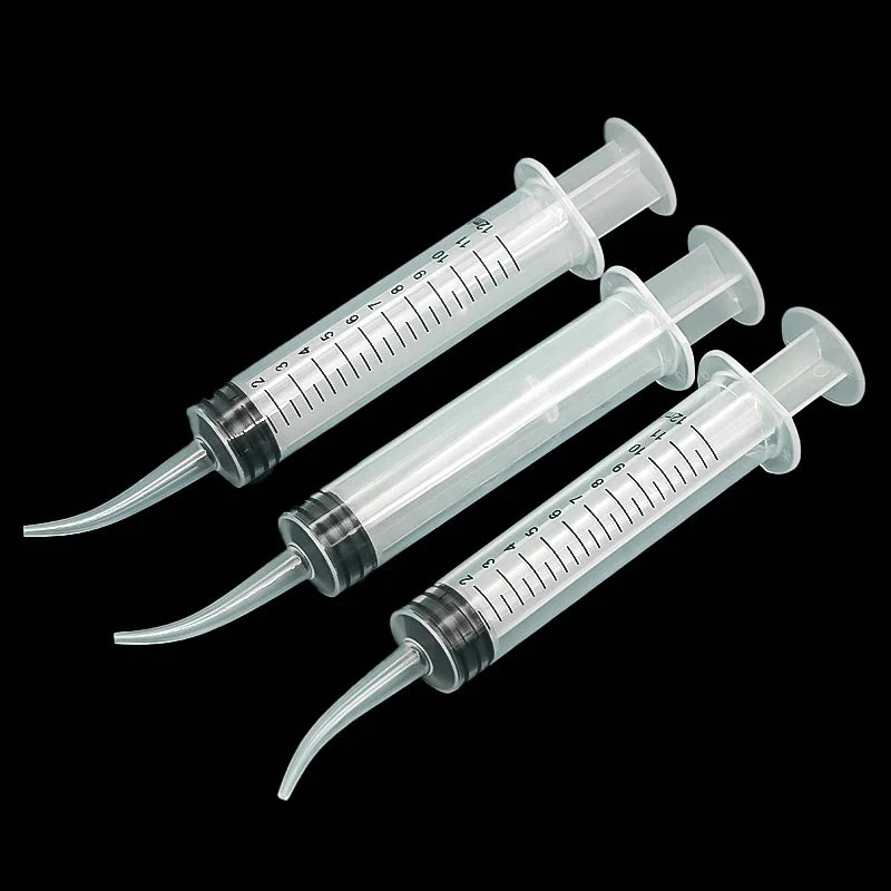 Elbow Syringe Bird Feeding Tool - 12ml Needleless Plastic Medicine Feeder for Pigeon Chick Hand Feeding