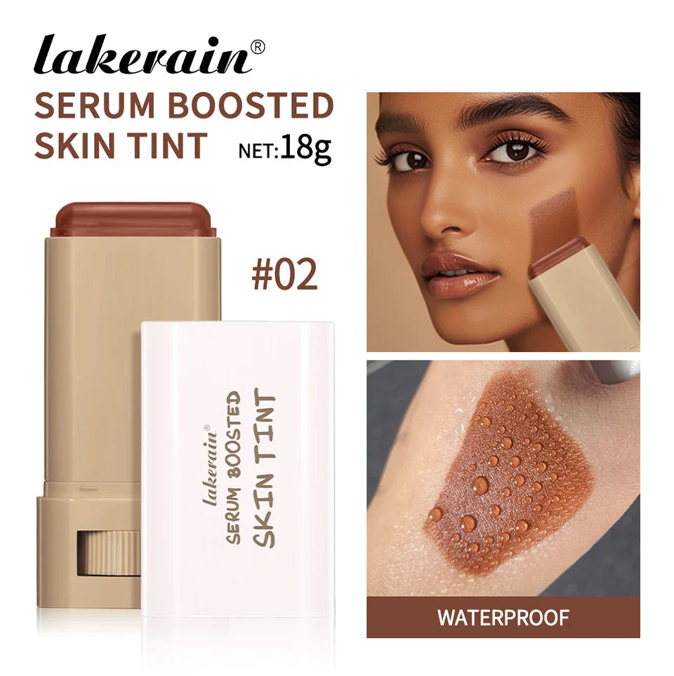 Stick Foundation Balm – Serum-Infused Skin Tint, High-Coverage & Smoothing, Travel-Friendly Bronzer