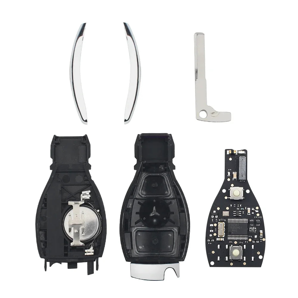 KEYYOU Smart Car Key – Remote Fob for Mercedes Benz A/B/S/E Class, BGA & NEC Chip, 315/433.92MHz, 2/3 Buttons