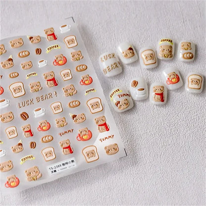 Vintage Rose Flower Nail Stickers – Red & Blue Laser Gold/Silver Nail Art Decals for Manicure Design DIY Beauty Tool