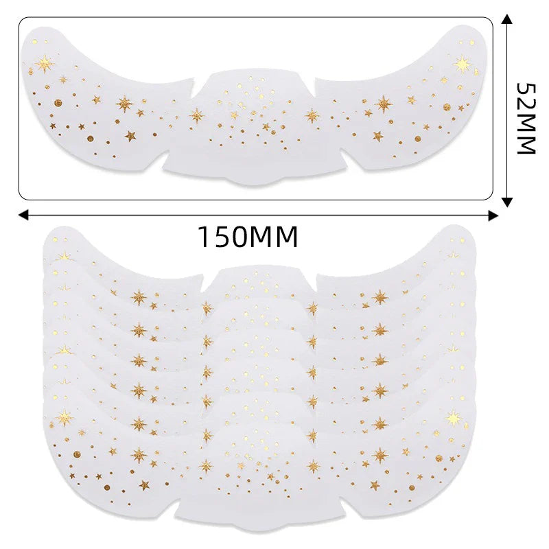 6pcs Metallic Fake Freckles Temporary Tattoos — Gold & Silver Face Stickers for Makeup and Hot Stamping