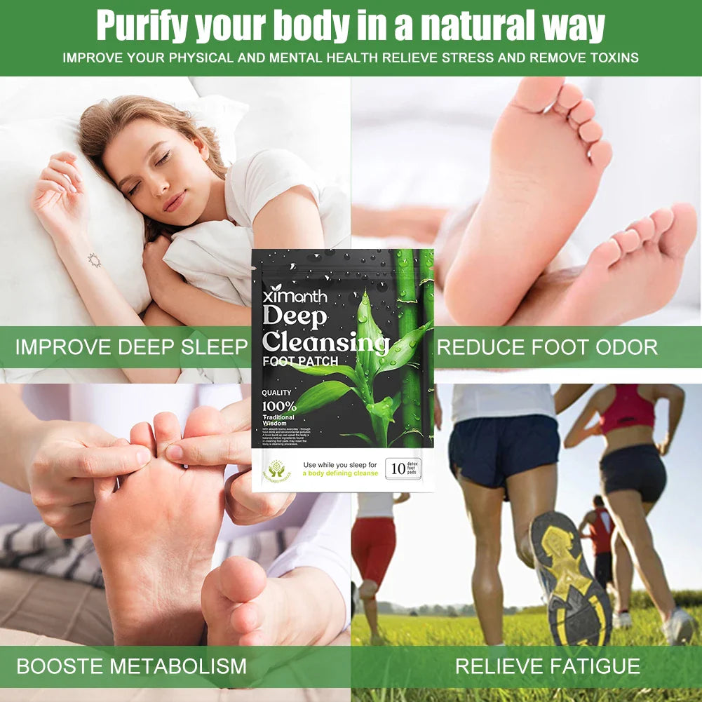 10-200PCS Detox Foot Patches – Herbal Stress Relief & Deep Sleep Aid | Foot Care & Body Detox Stickers