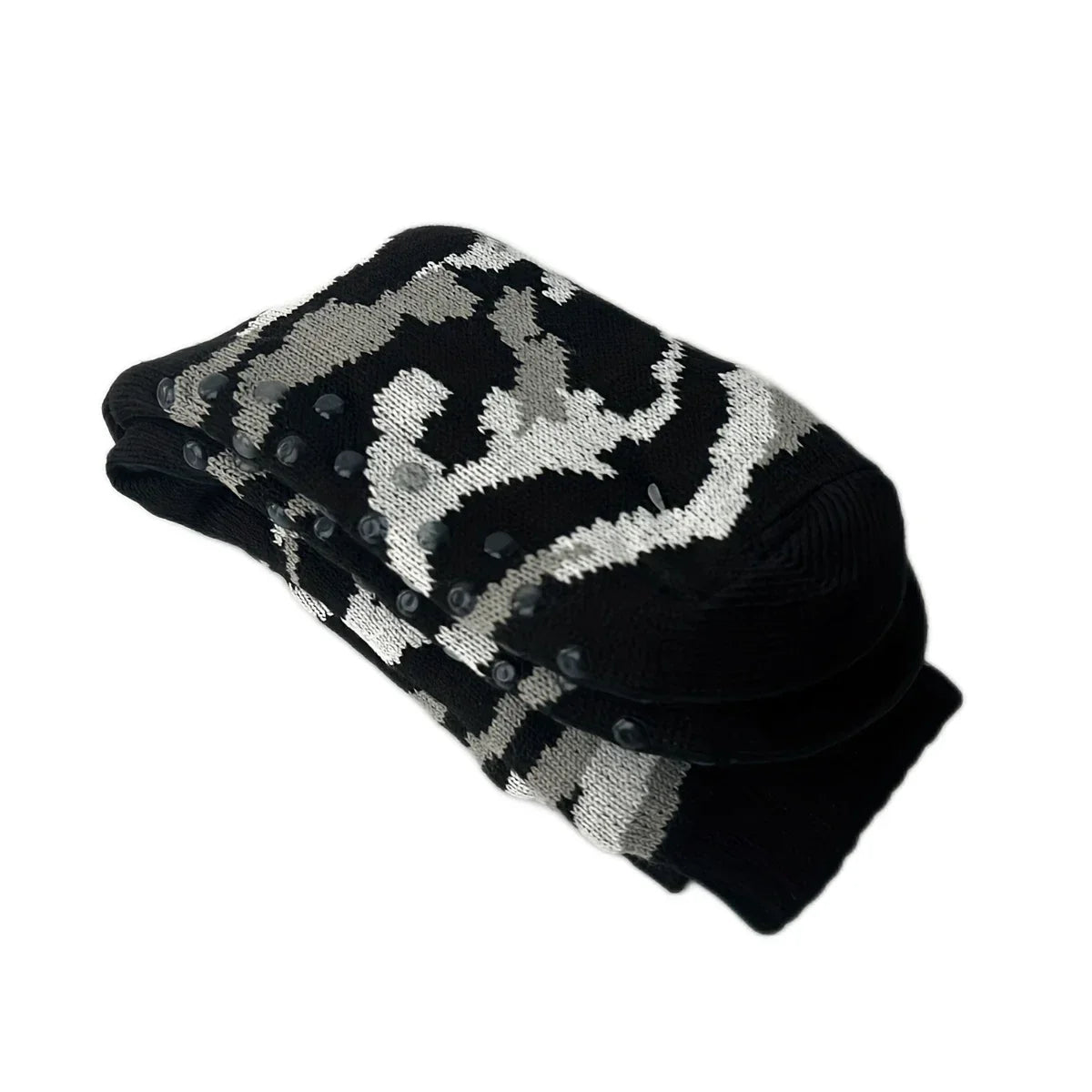 Men’s Fluffy Thermal Winter Socks – Soft Non-Slip Fleece Plush Grip Slipper Socks, Christmas Gift