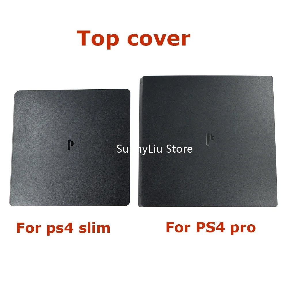 PS4 Slim & Pro Front Upper Shell Cover — Black Protective Faceplate Housing
