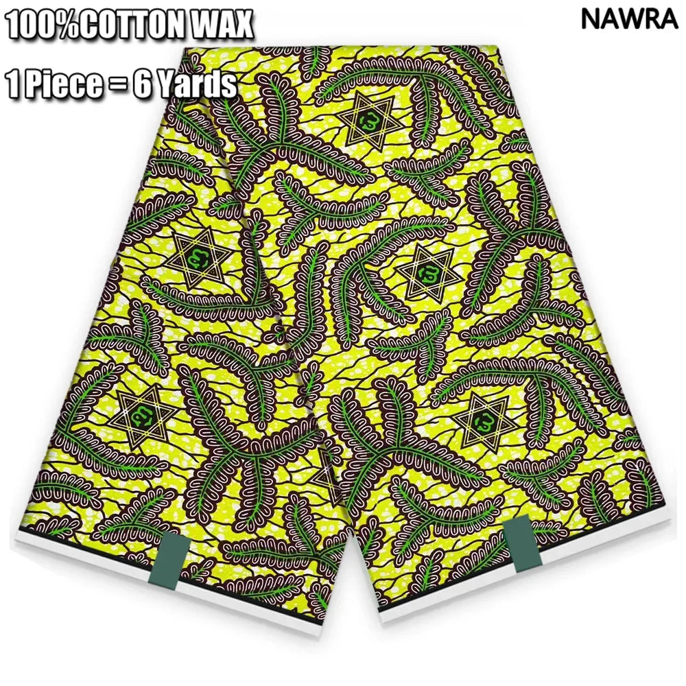 2026 African Real Wax Print Fabric - 100% Cotton Ghana Style Soft Ankara Pagne