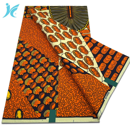 2026 African Real Wax Fabric - 100% Cotton Nigerian Ankara Dutch Batik Sewing Cloth