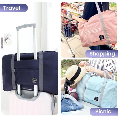 Foldable Travel Duffel Bag – Lightweight Large Capacity Carry-On for Women & Girls, Sports & Weekend Trips