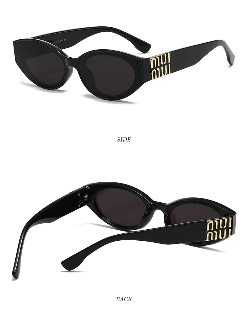 Luxury MUI MUI Designer Glasses – Stylish Cateye Eyewear for Women & Men, UV400 Protection