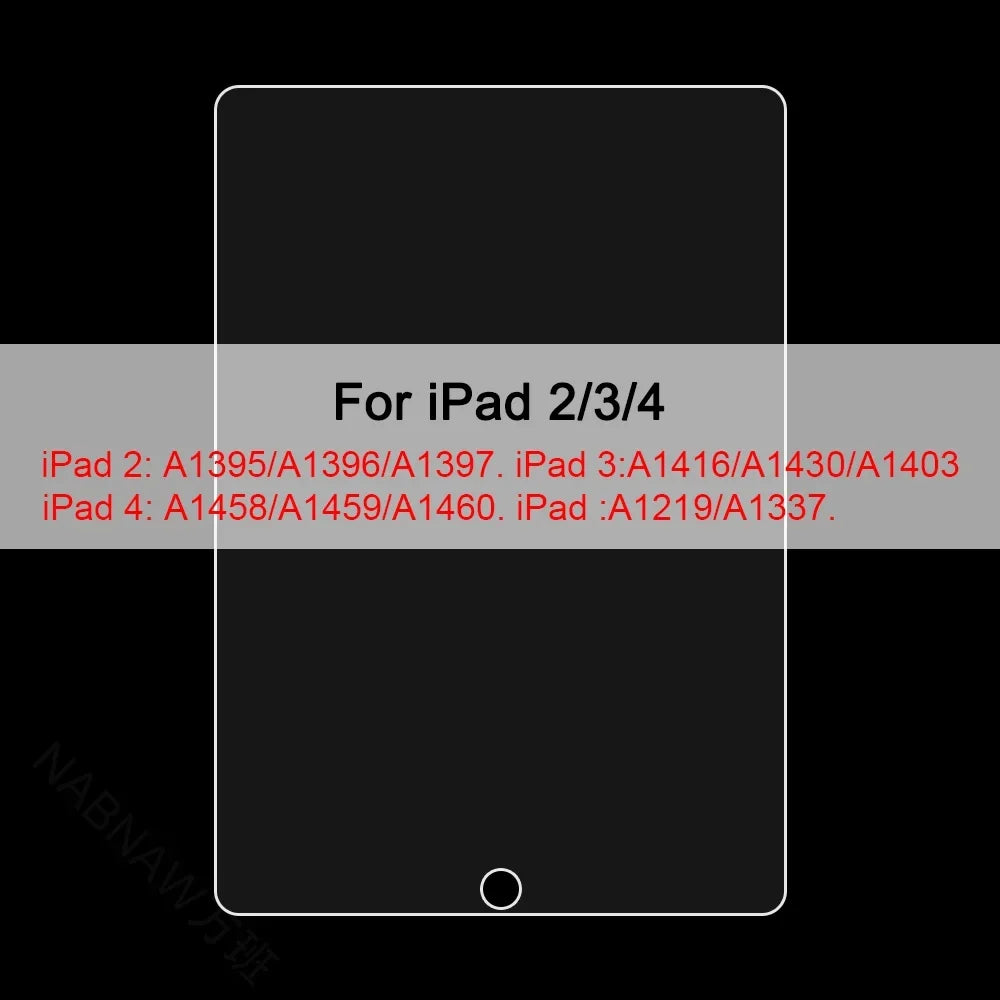 3-Pack Tempered Glass Screen Protector - Apple iPad 10th 9th 8th 7th Mini Air & Pro Series