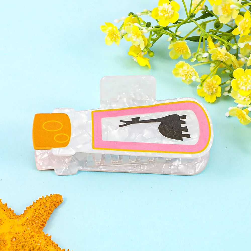 Disney Mini Medicine Bottle Hair Clip - Cute Hair Accessory, Practical Styling Grip & Cosplay Headwear