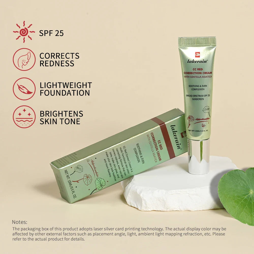 3Pcs/Set CC Cream Centella – Korean Color-Changing Liquid Foundation, Face Base Makeup & Foundation Cream