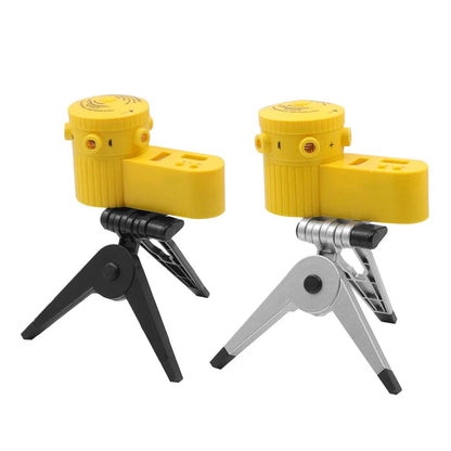 Multifunctional 4-in-1 Laser Level Ruler with Rotating Tripod - Household Measuring Tool for Vertical & Horizontal Levels