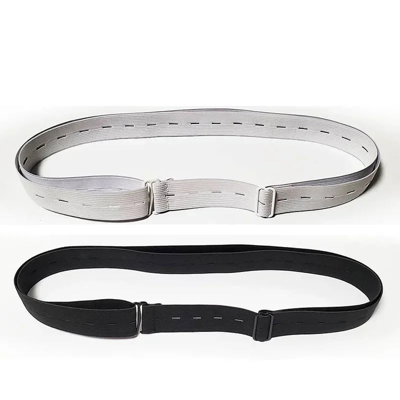 Shirt Stay Belt Adjustable Elastic Non-Slip Shirt Holder Strap for Men & Women – Keep Shirts Tucked In Securely Clothing Lock Belt