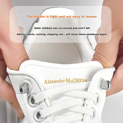 No-Tie 8MM Flat Elastic Shoelaces – Quick Sneakers Laces for Kids & Adults, Shoe Accessories