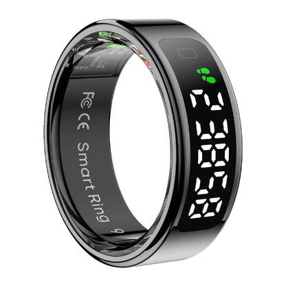 COLMI R12 Smart Ring with Touch Display – Health Manager, Wireless Charging, 5 ATM Waterproof for Men & Women