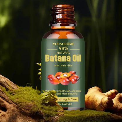 Pure Batana Hair Oil - Natural Hair Growth Treatment for Shine Strengthening Split End Repair and Scalp Care