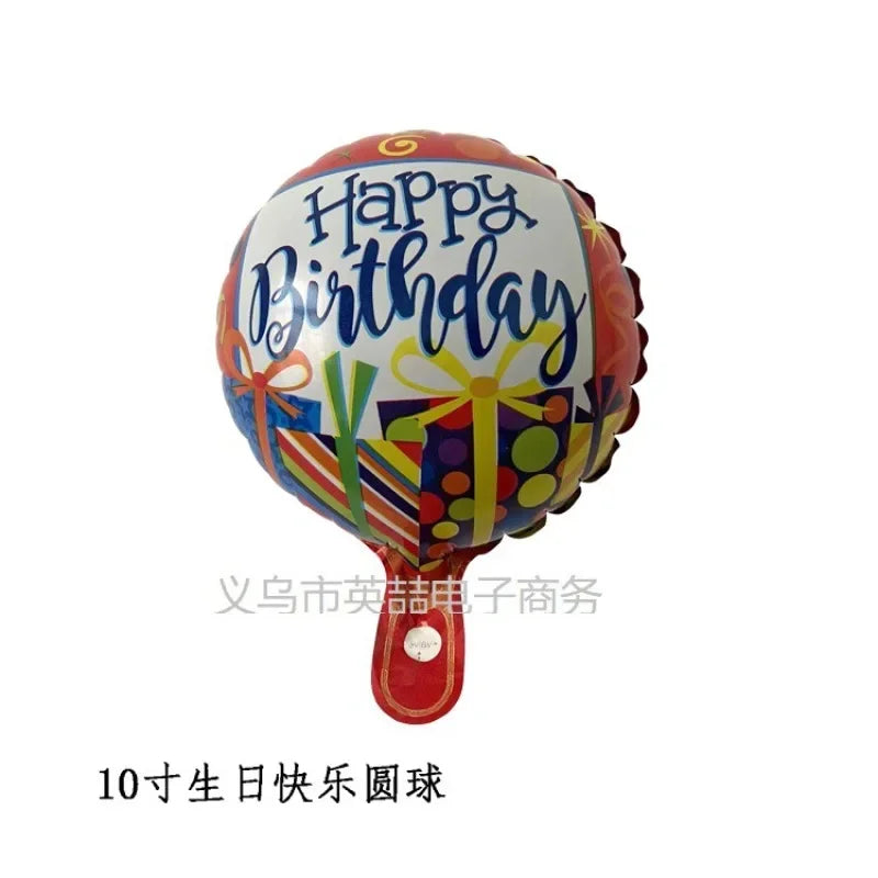 10-Inch Round Love-Shaped Aluminum Foil Balloon – English “Love” Design for Birthday, Valentine’s Day & Wedding Party Decorations