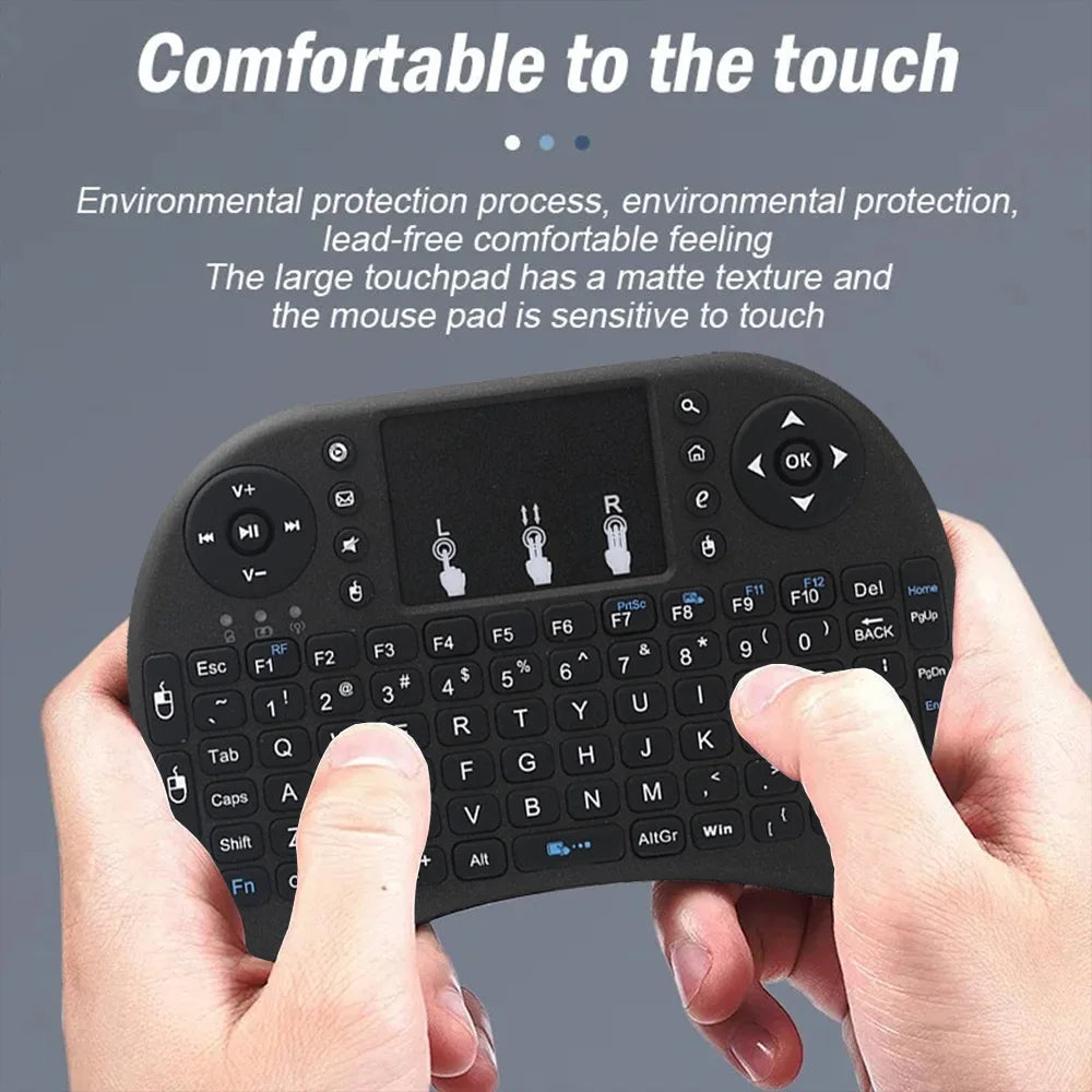 MRSVI I8 Mini Wireless Keyboard - 2.4G Air Mouse Remote with Touchpad for Android TV Box, PC & Smart TV