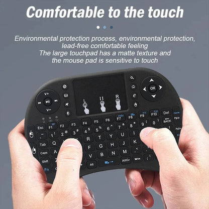 MRSVI I8 Mini Wireless Keyboard - 2.4G Air Mouse Remote with Touchpad for Android TV Box, PC & Smart TV
