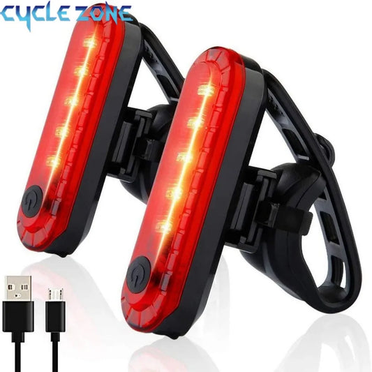 USB Rechargeable Ultra Bright Rear Bike Tail Light – Easy Install Cycling Safety Taillight for Bicycle Night Riding Accessory