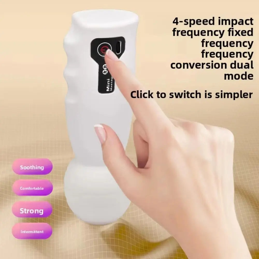 Adjustable Mini Fascia Massager – Soft, Wear-Resistant Deep Tissue Head Massage Device with 4-Speed Comfort
