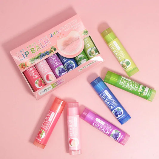 Pennyfun Fruit-Flavored Lip Balm Set – Ultra Hydrating Moisturizing Lip Care, Best-Selling Nourishing Lip Treatment Variety Pack for Soft Lips