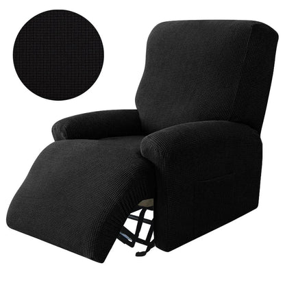 4pcs Recliner Sofa Cover Set - Stretch Spandex Couch Slipcovers with Non-Slip Fit for Armchair & Lazy Chair