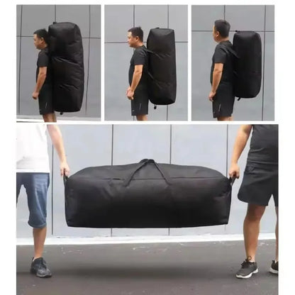 55L-150L Waterproof Duffle Bag - 1680D Oxford Fabric Foldable Travel & Hiking Storage Backpack
