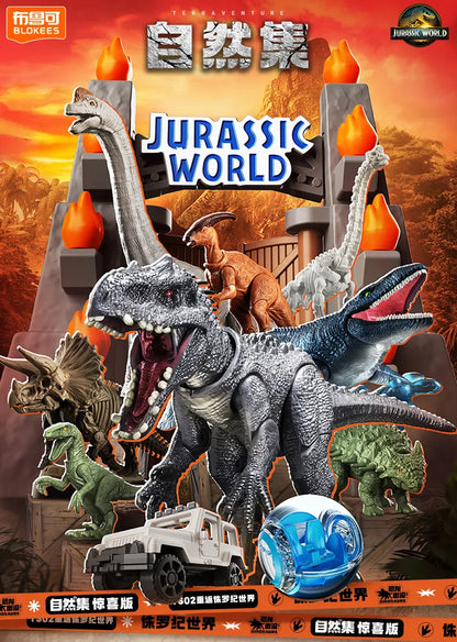 BLOKEES Jurassic World Mosasaurus Model - Assembled Dinosaur Action Figure Toy Gift